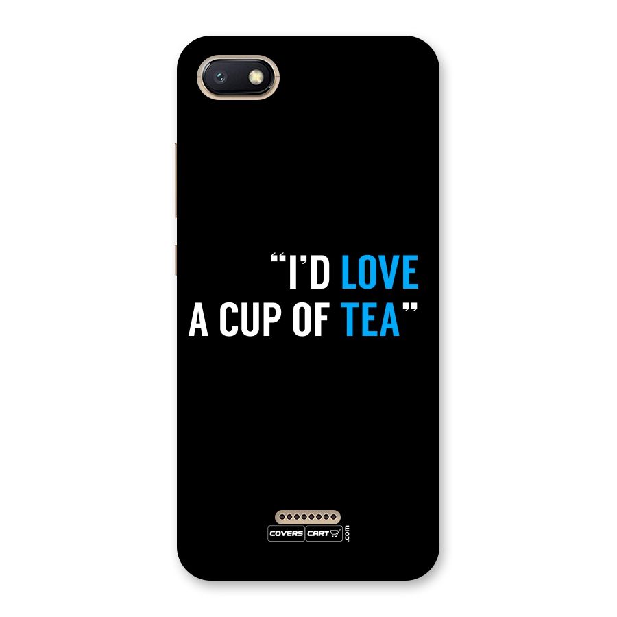 Love Tea Back Case for Redmi 6A