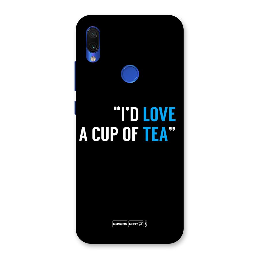 Love Tea Back Case for Redmi Note 7S