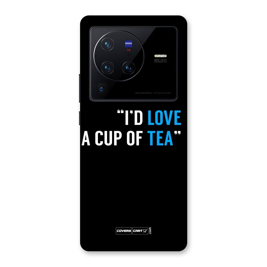 Love Tea Back Case for Vivo X80 Pro