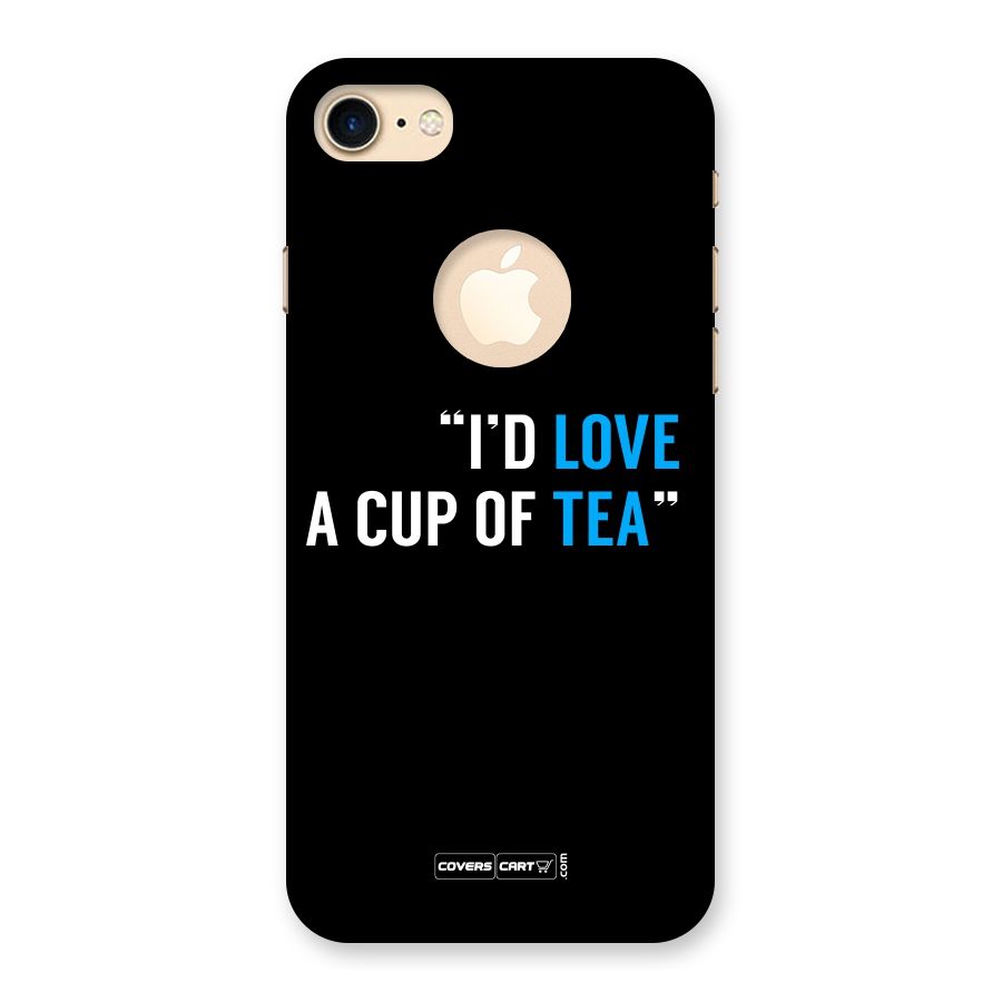 Love Tea Back Case for iPhone 7 Logo Cut