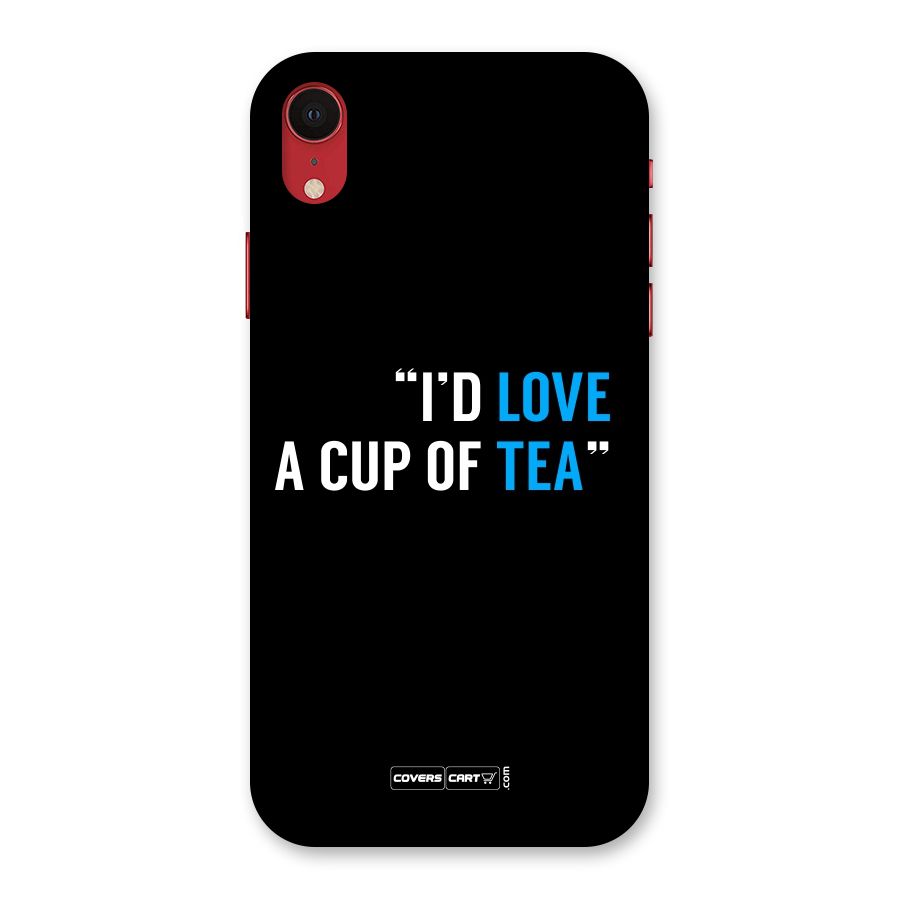 Love Tea Back Case for iPhone XR