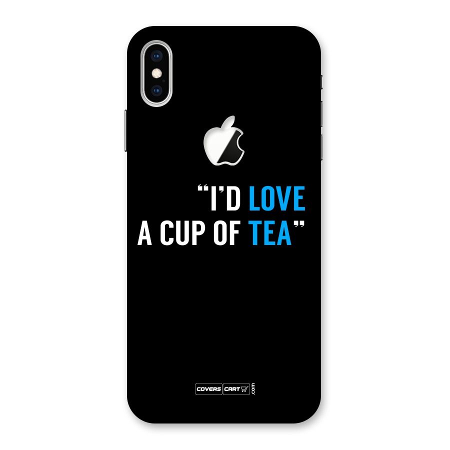 Love Tea Back Case for iPhone XS Max Apple Cut