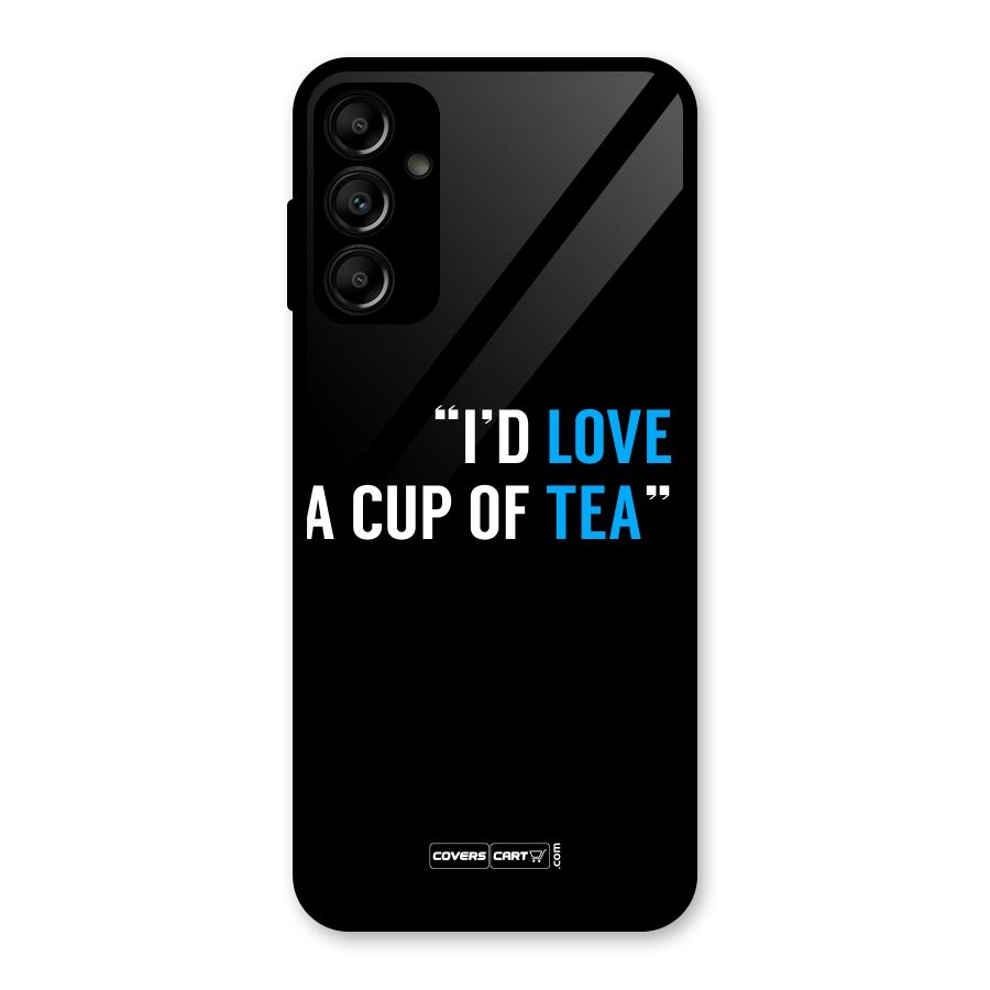 Love Tea Glass Back Case for Galaxy A14 5G