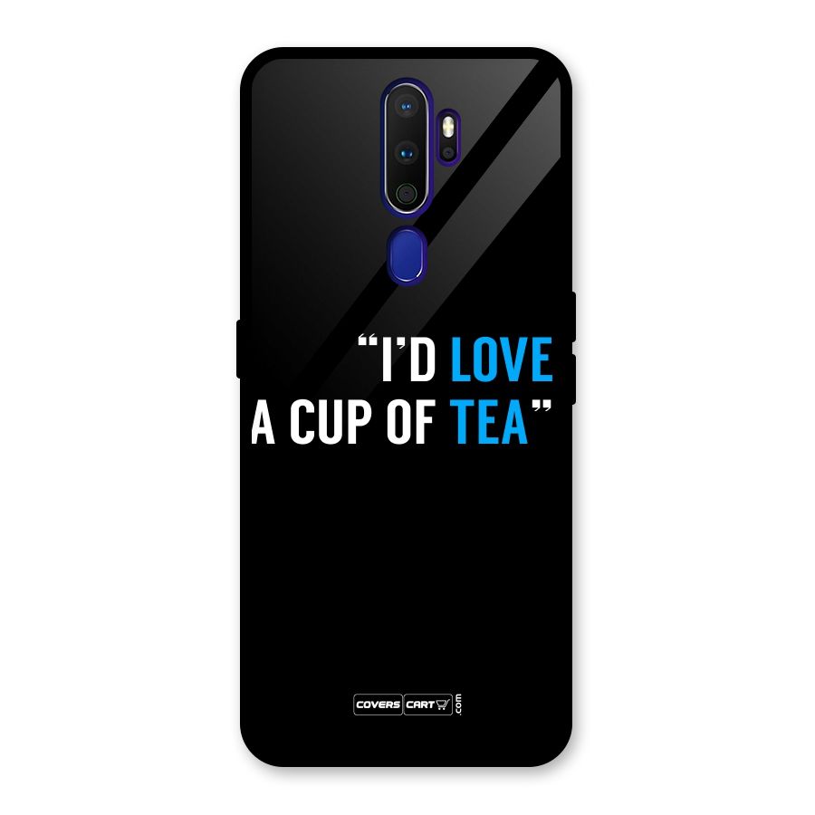 Love Tea Glass Back Case for Oppo A9 (2020)