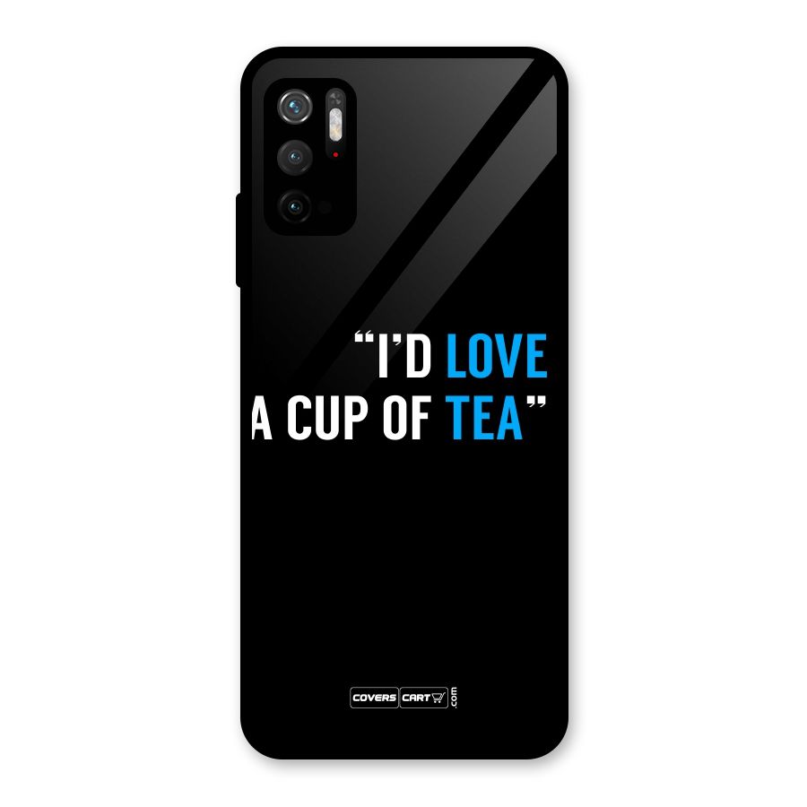 Love Tea Glass Back Case for Poco M3 Pro 5G