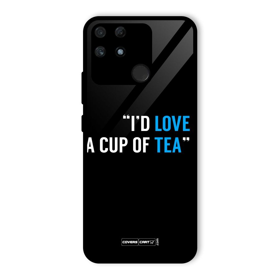 Love Tea Glass Back Case for Realme Narzo 50A