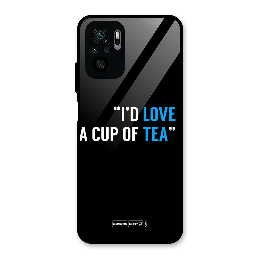 Love Tea Glass Back Case for Redmi Note 10S