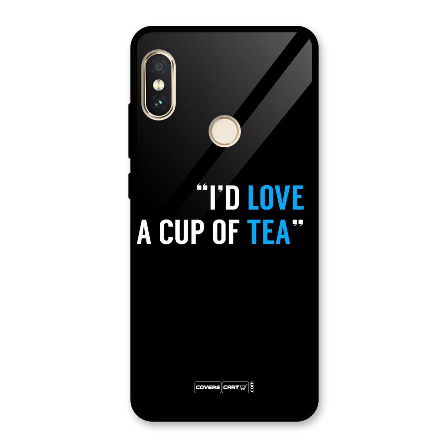 Love Tea Glass Back Case for Redmi Note 5 Pro
