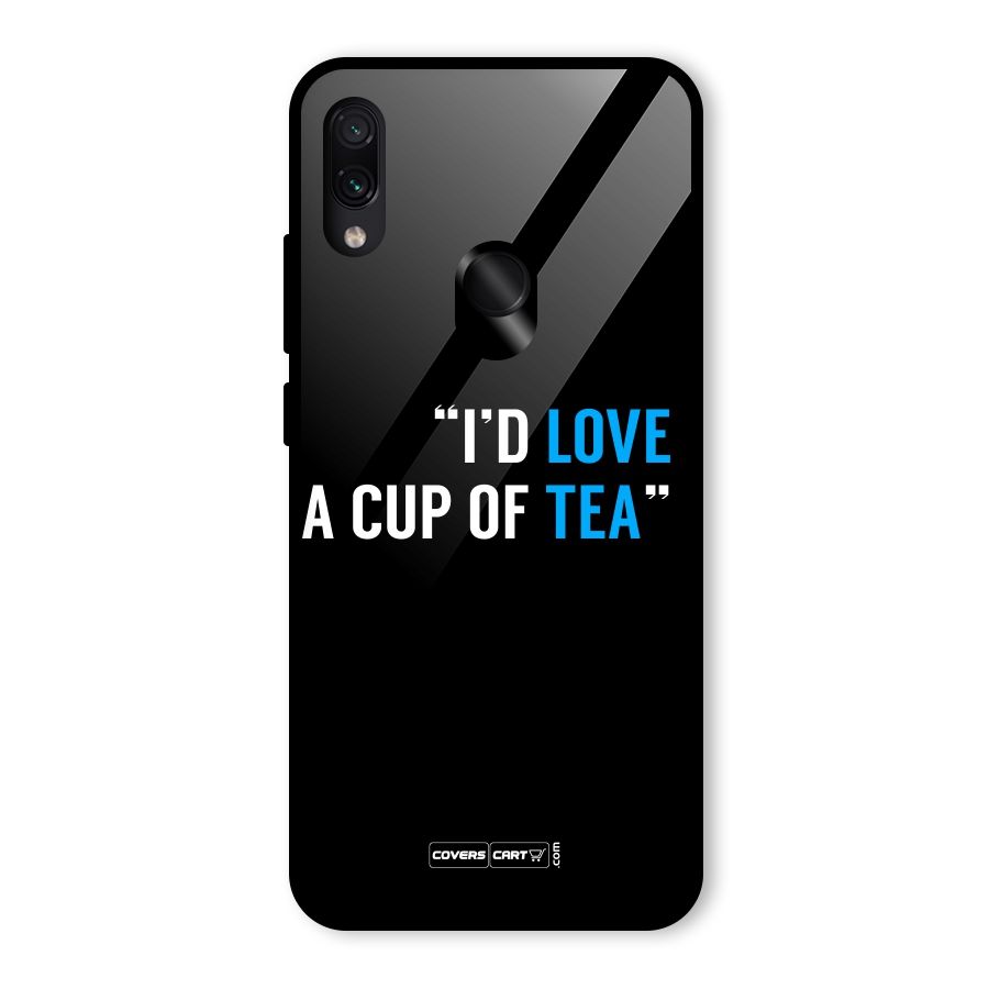 Love Tea Glass Back Case for Redmi Note 7 Pro