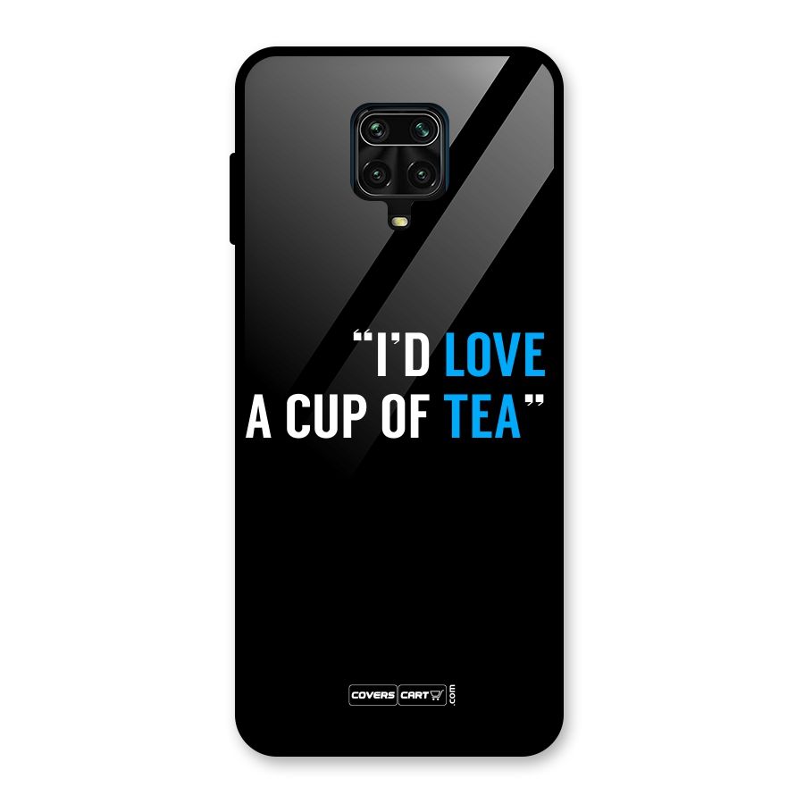 Love Tea Glass Back Case for Redmi Note 9 Pro