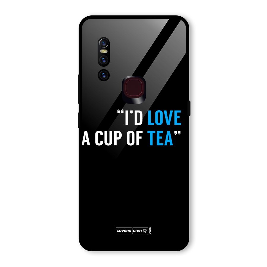 Love Tea Glass Back Case for Vivo V15