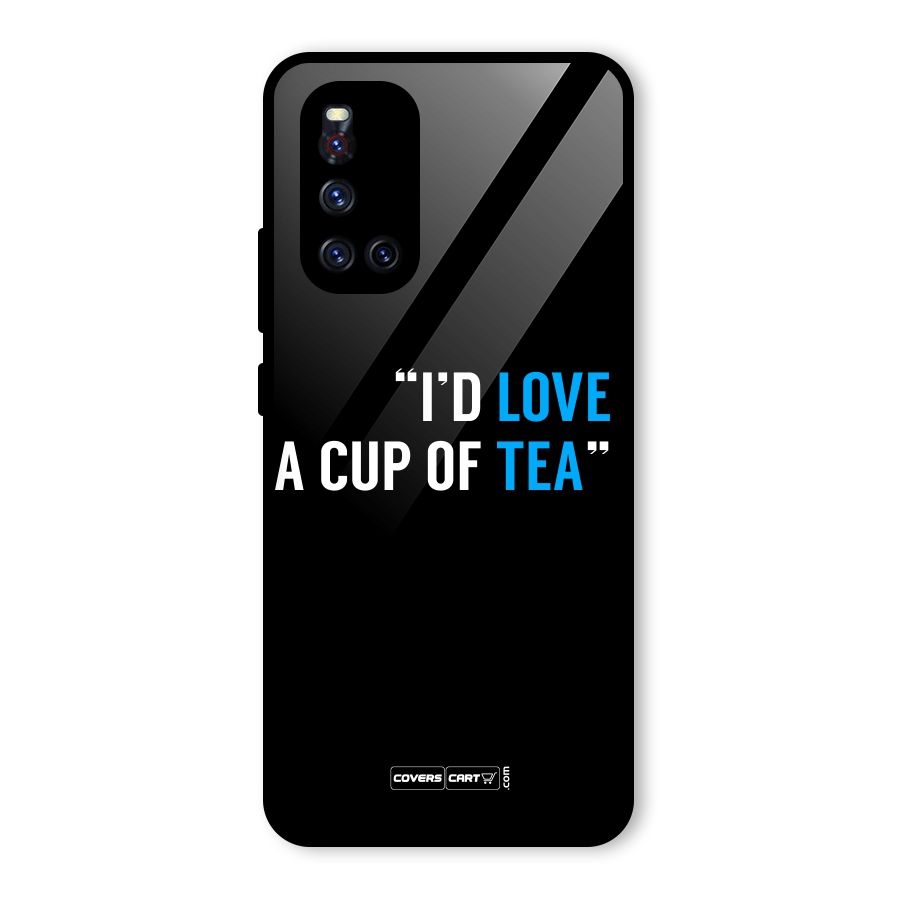 Love Tea Glass Back Case for Vivo V19