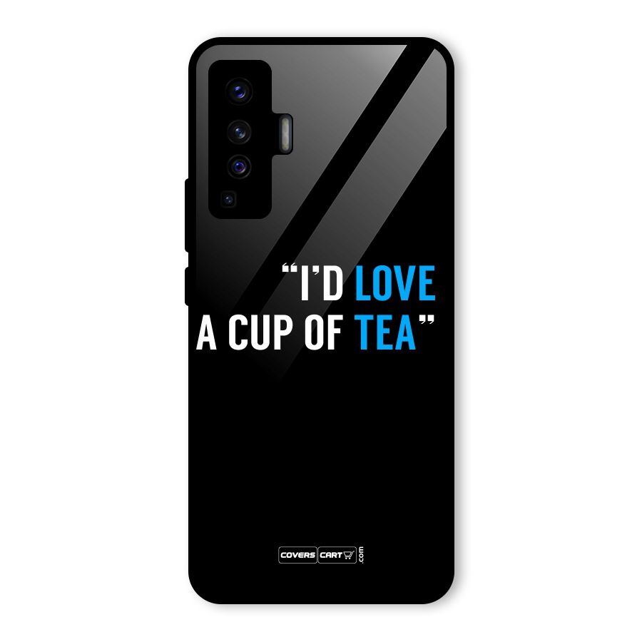 Love Tea Glass Back Case for Vivo X50