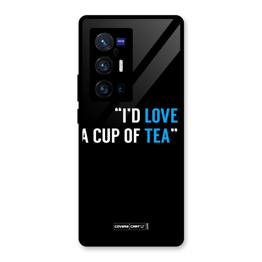 Love Tea Glass Back Case for Vivo X70 Pro Plus