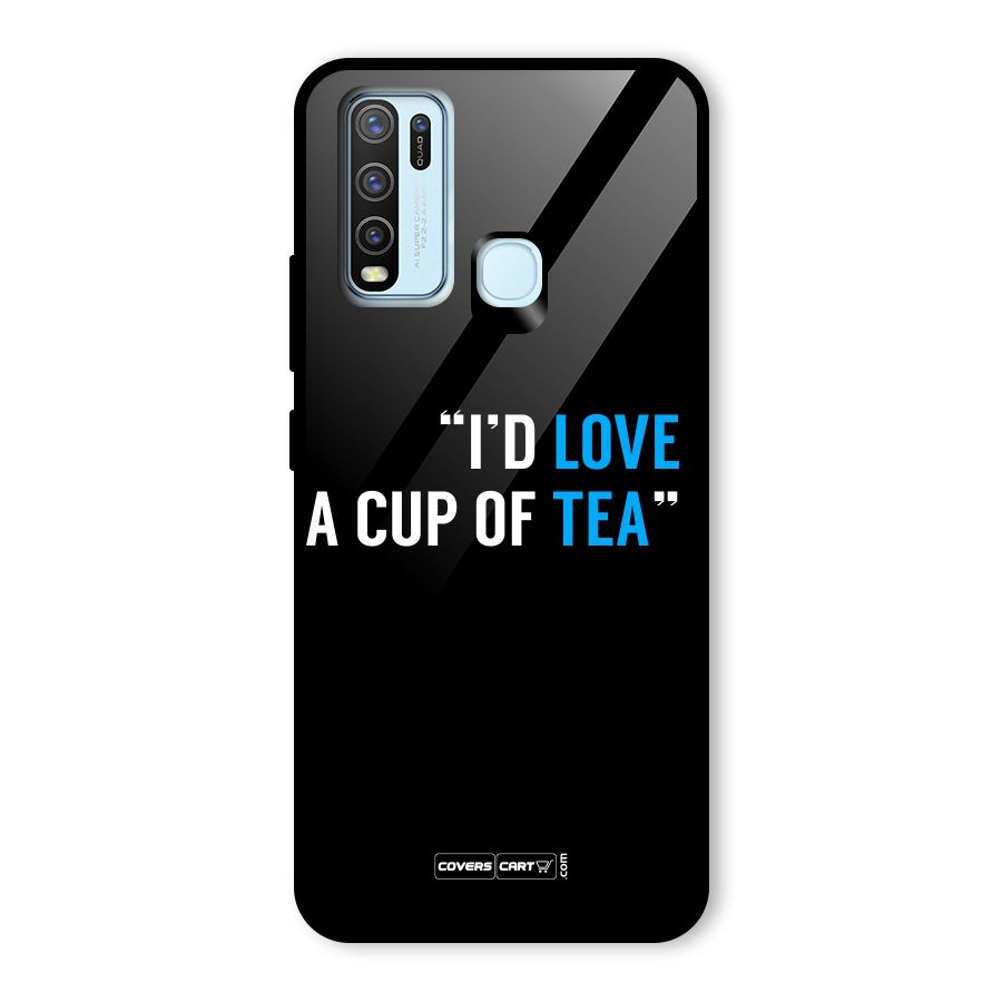 Love Tea Glass Back Case for Vivo Y50
