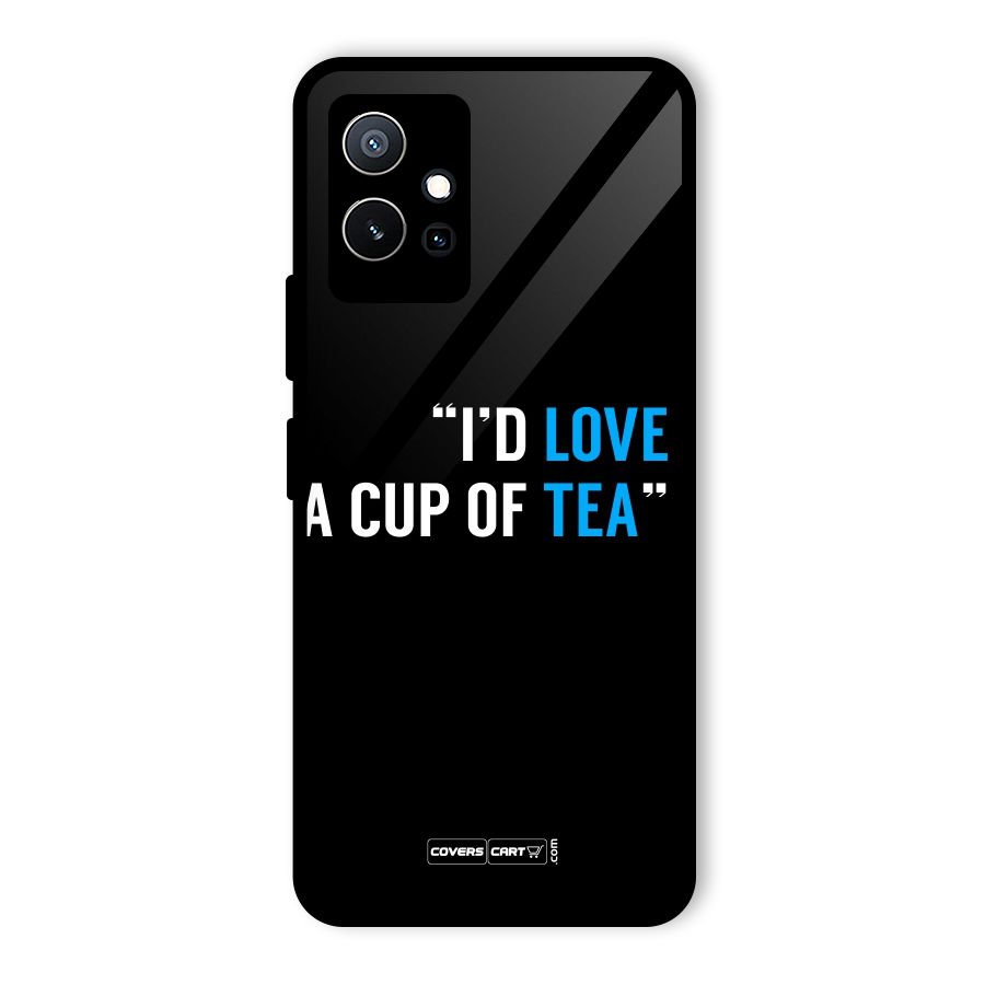 Love Tea Glass Back Case for Vivo Y75 5G