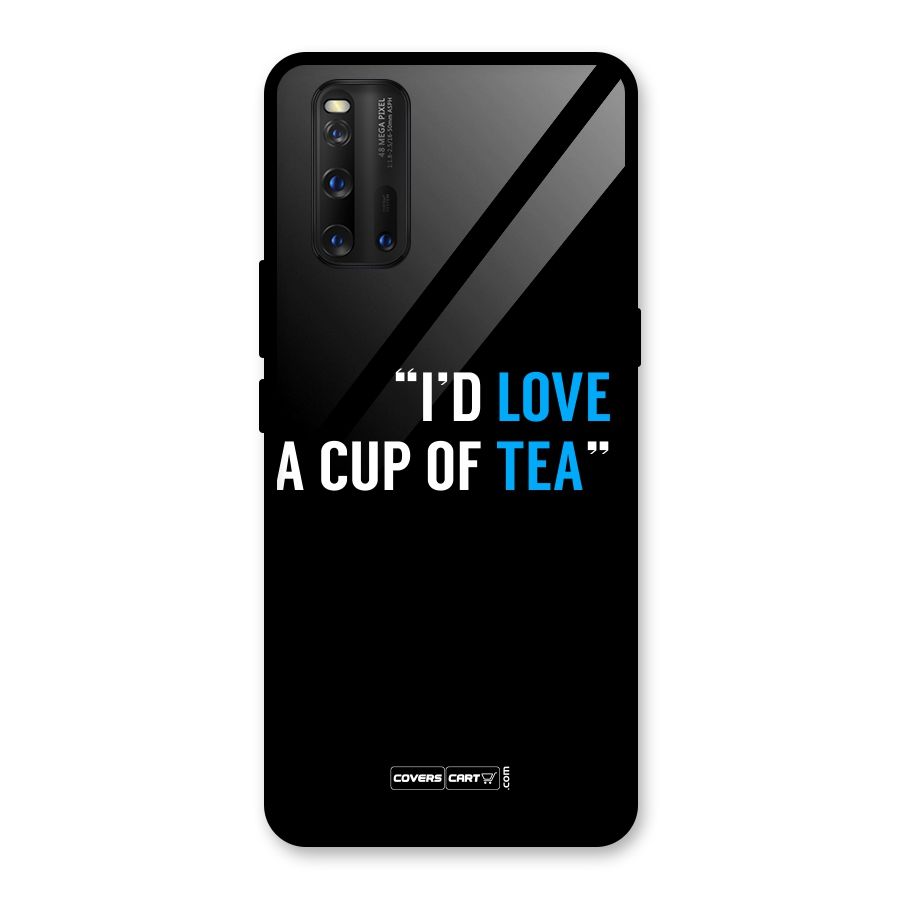 Love Tea Glass Back Case for Vivo iQOO 3
