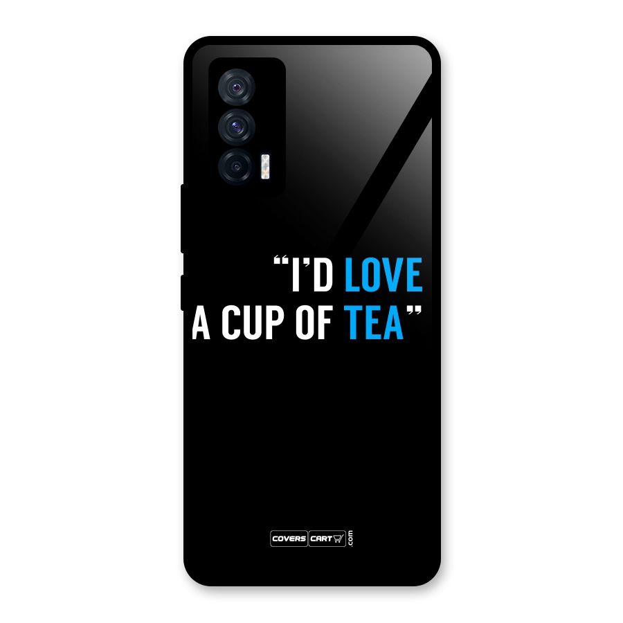 Love Tea Glass Back Case for Vivo iQOO 7 5G