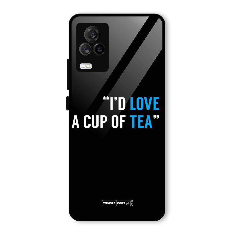 Love Tea Glass Back Case for Vivo iQOO 7 Legend 5G
