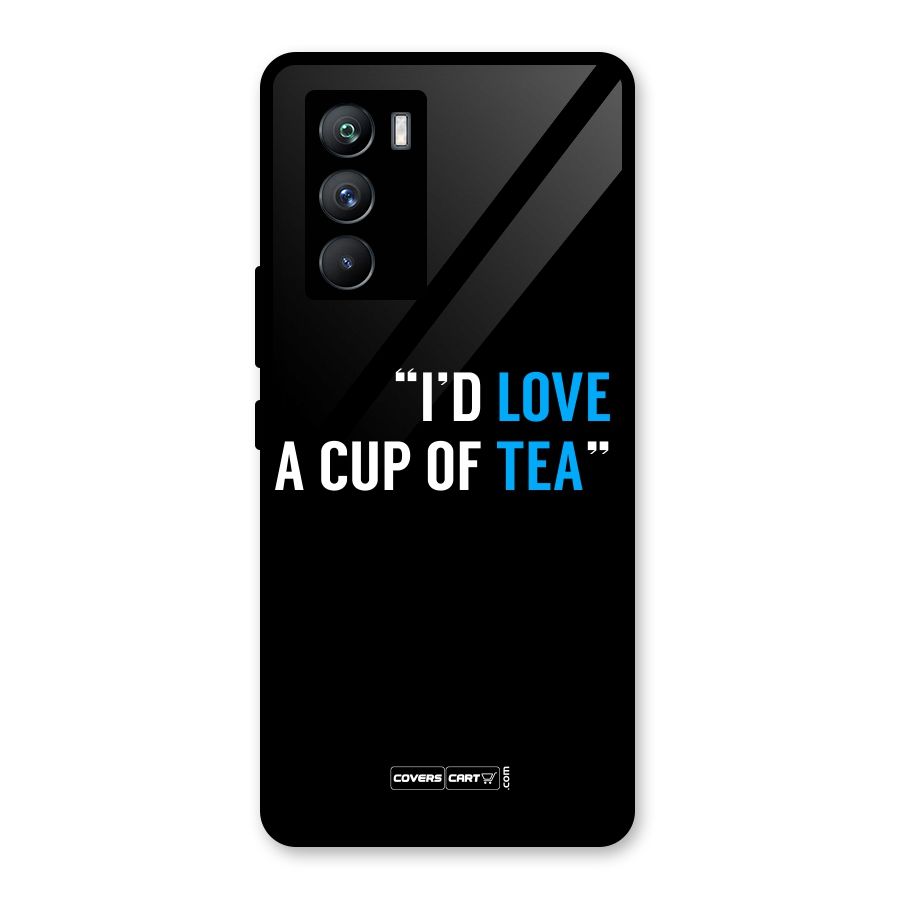 Love Tea Glass Back Case for Vivo iQOO 9 SE