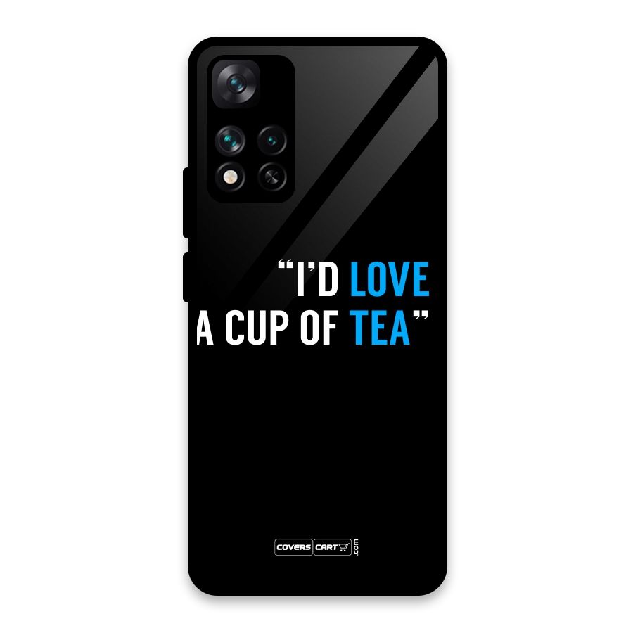 Love Tea Glass Back Case for Xiaomi 11i HyperCharge 5G