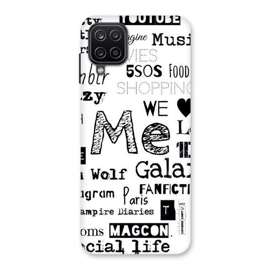 Love Things Back Case for Galaxy A12
