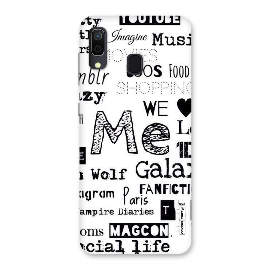 Love Things Back Case for Galaxy A30