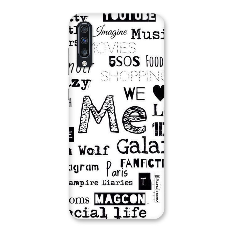 Love Things Back Case for Galaxy A70