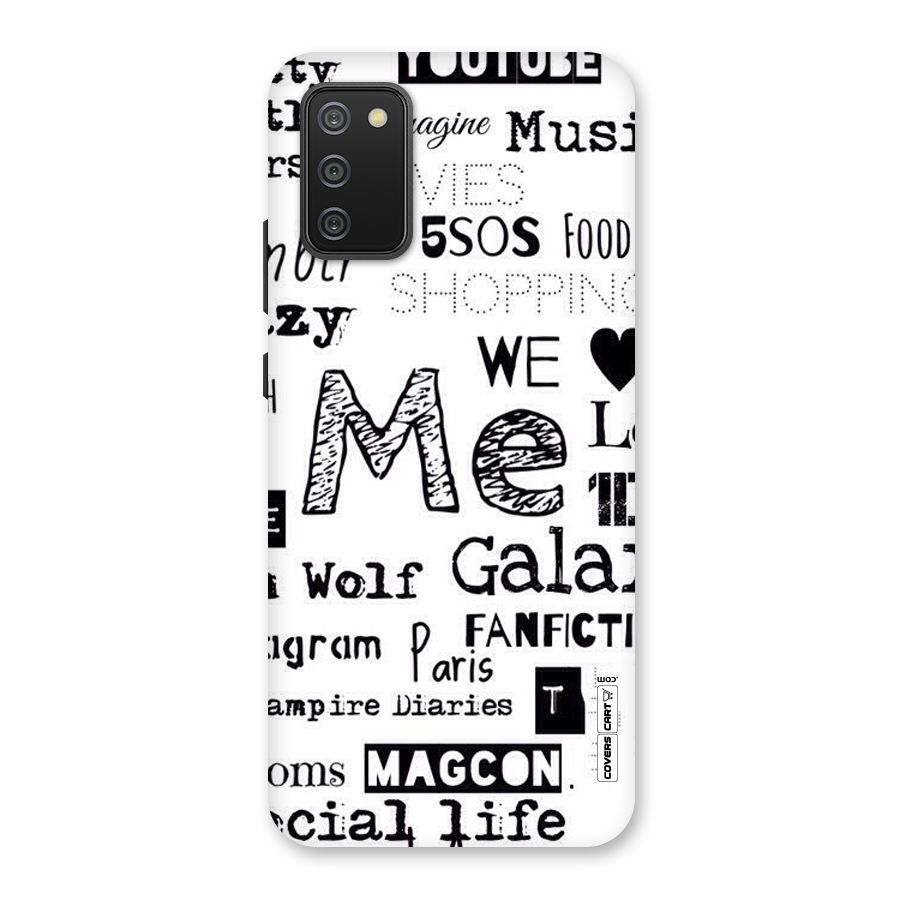 Love Things Back Case for Galaxy M02s