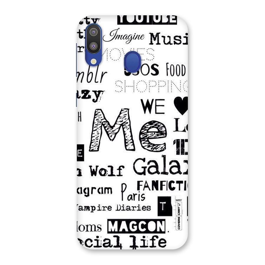 Love Things Back Case for Galaxy M20