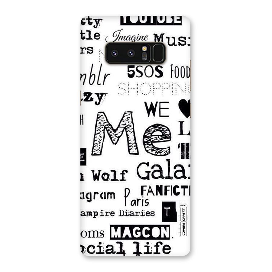 Love Things Back Case for Galaxy Note 8