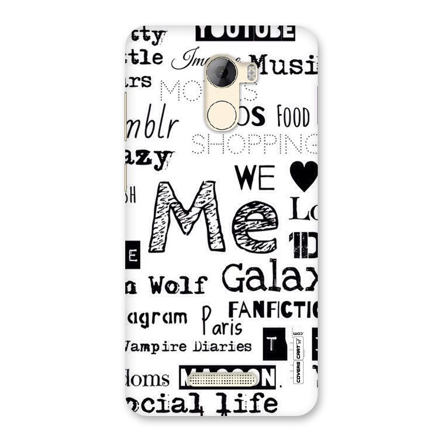 Love Things Back Case for Gionee A1 LIte