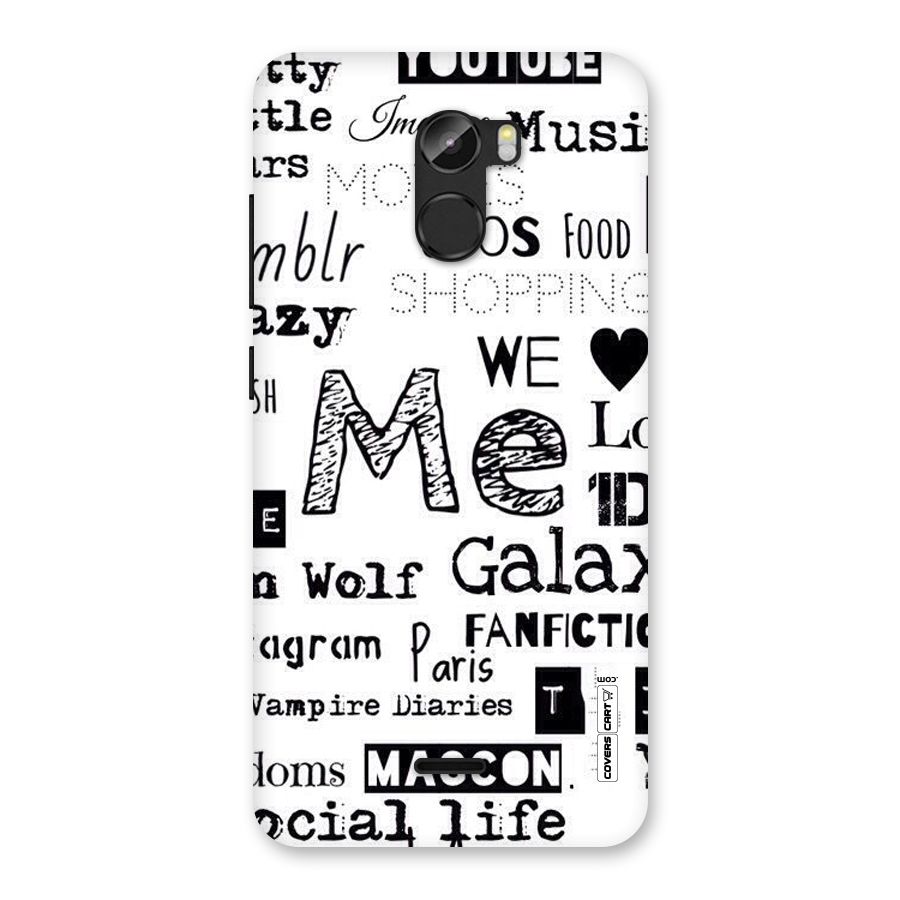Love Things Back Case for Gionee X1