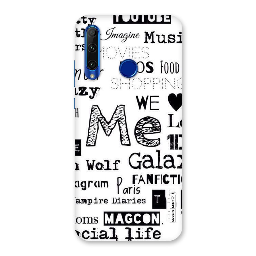 Love Things Back Case for Honor 20i