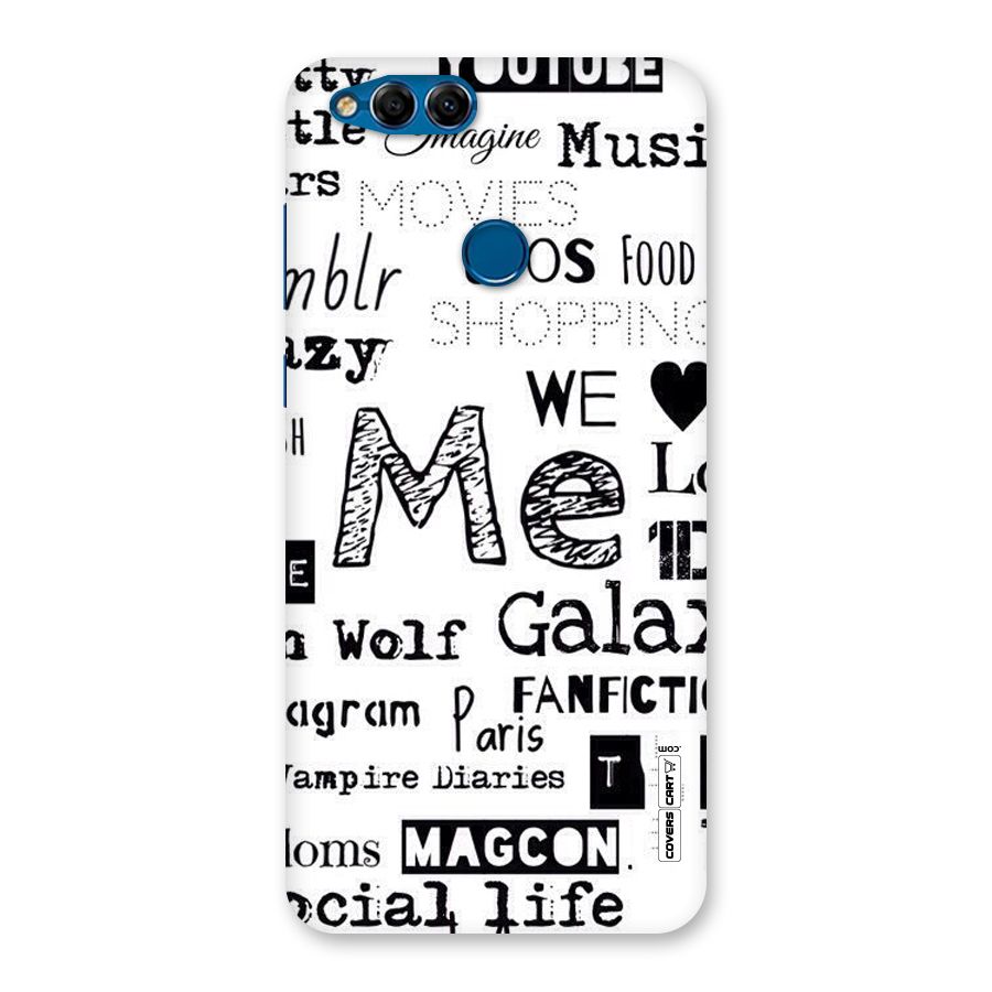 Love Things Back Case for Honor 7X