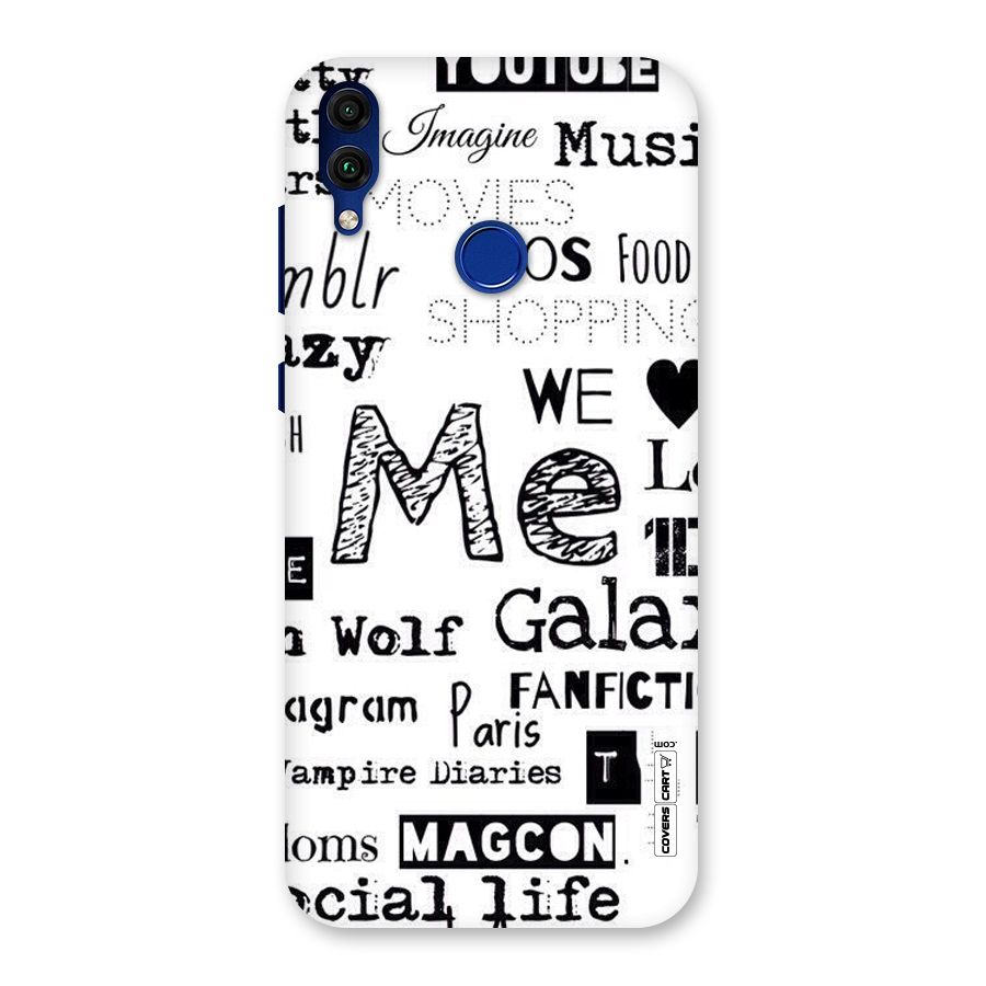 Love Things Back Case for Honor 8C