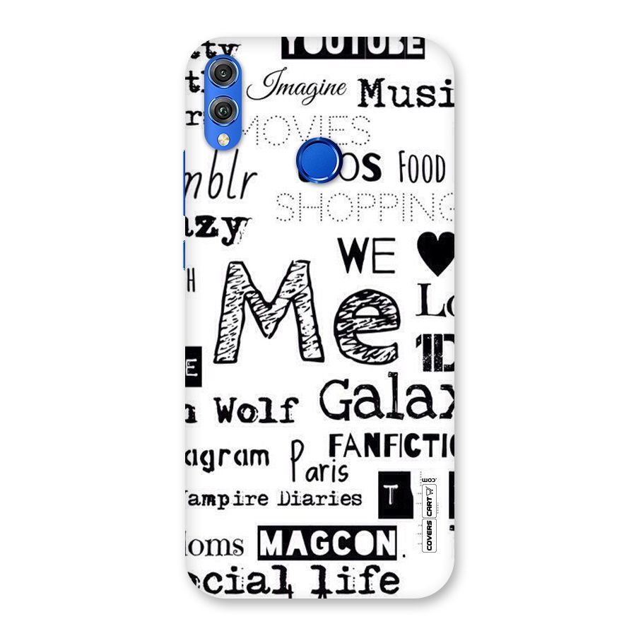 Love Things Back Case for Honor 8X
