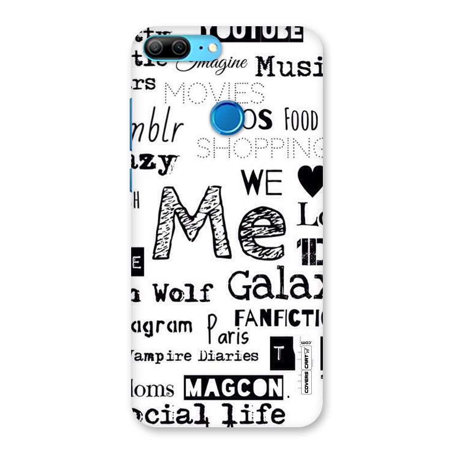 Love Things Back Case for Honor 9 Lite