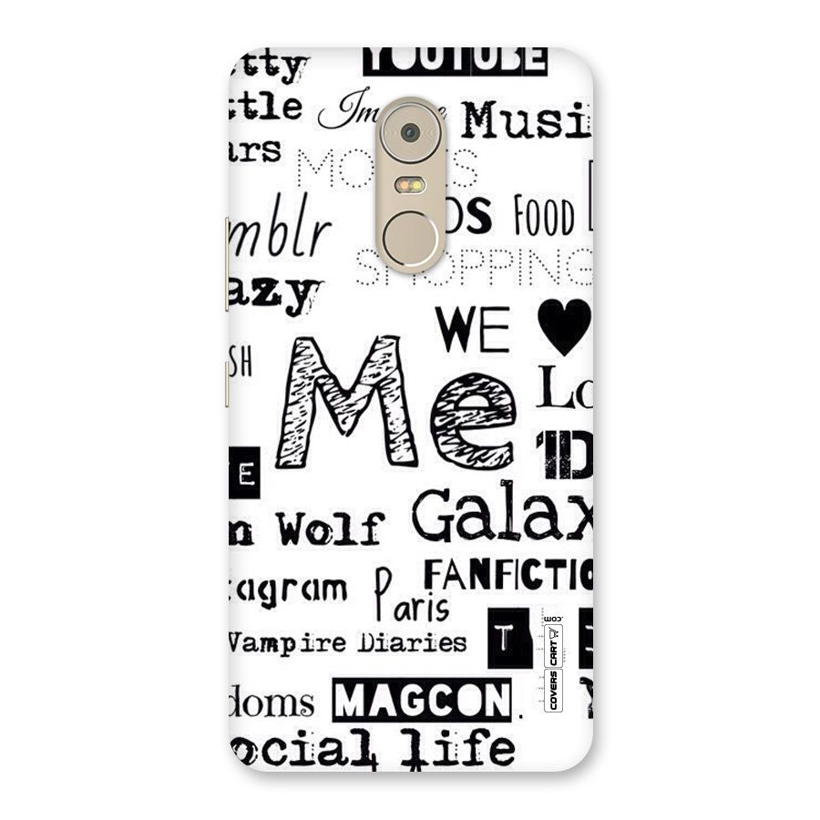 Love Things Back Case for Lenovo K6 Note