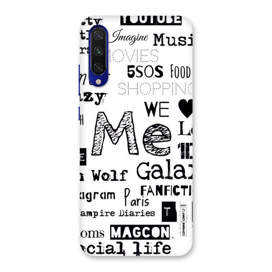 Love Things Back Case for Mi A3