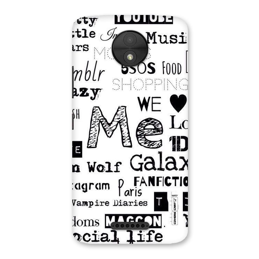 Love Things Back Case for Moto C