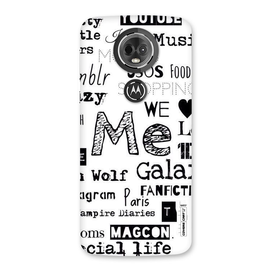 Love Things Back Case for Moto E5 Plus