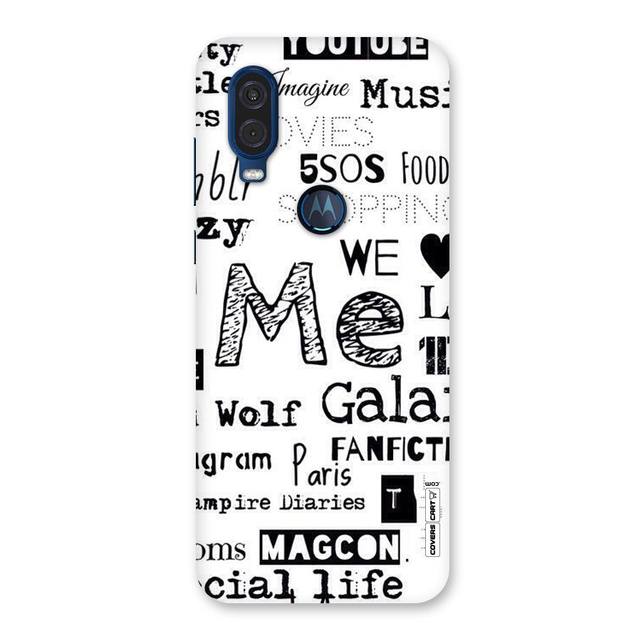 Love Things Back Case for Motorola One Vision
