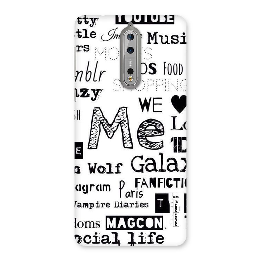 Love Things Back Case for Nokia 8