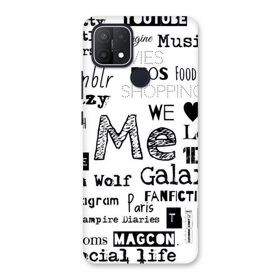Love Things Back Case for Oppo A15