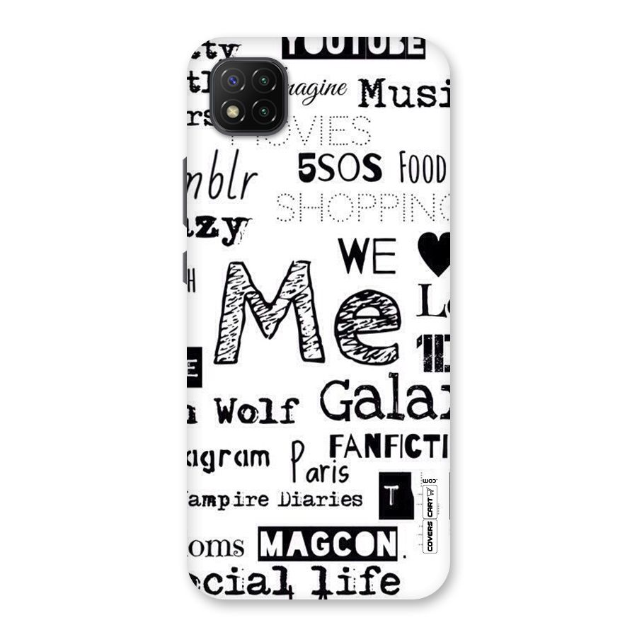 Love Things Back Case for Poco C3