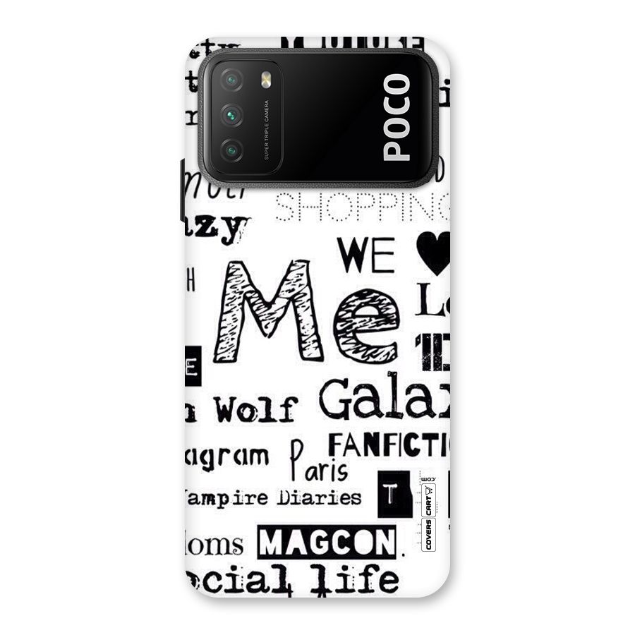 Love Things Back Case for Poco M3