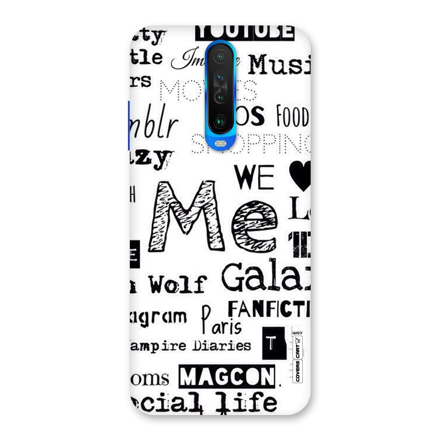 Love Things Back Case for Poco X2