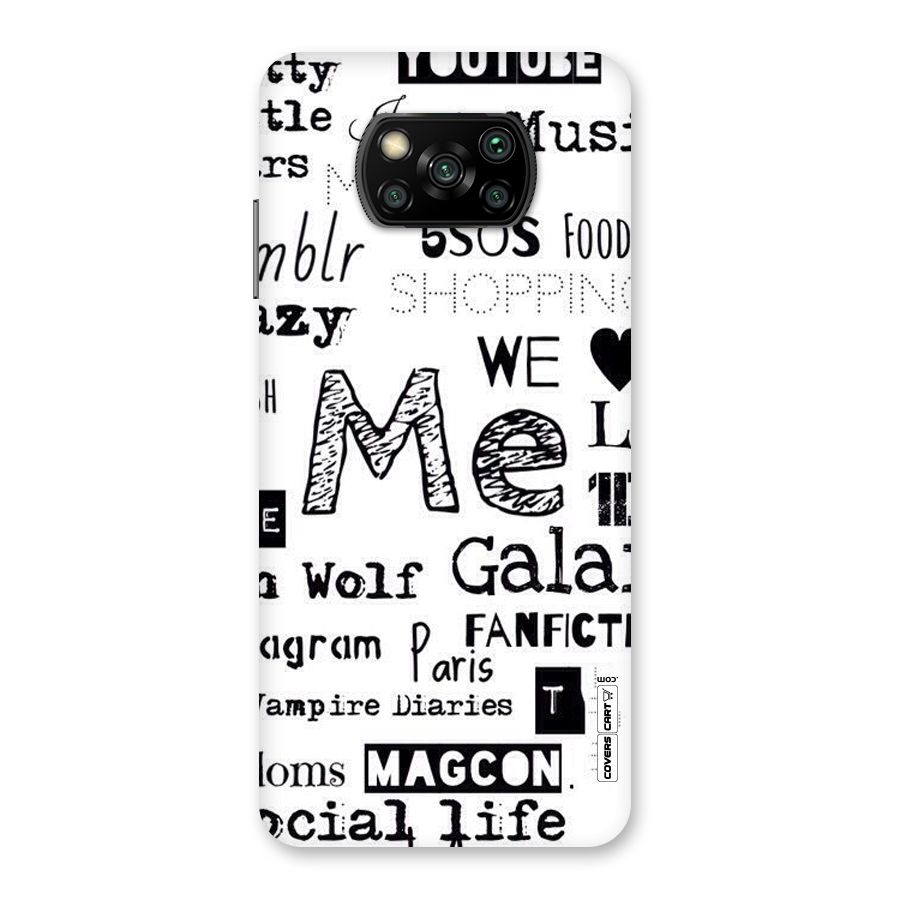 Love Things Back Case for Poco X3