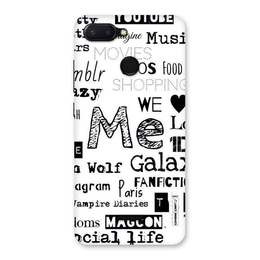 Love Things Back Case for Redmi 6